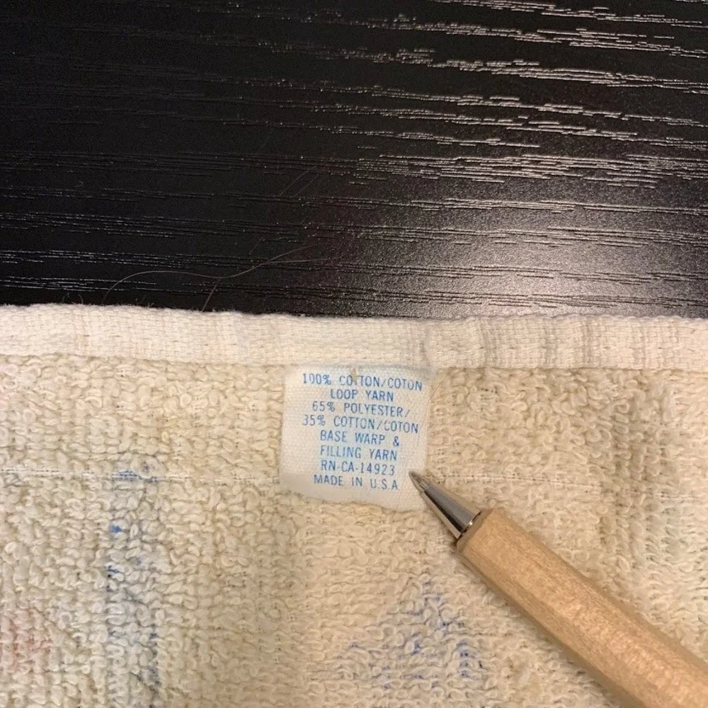 Vintage Cat Kittens Hand Towel Fringed 100% Cotton Made in USA Cottagecore